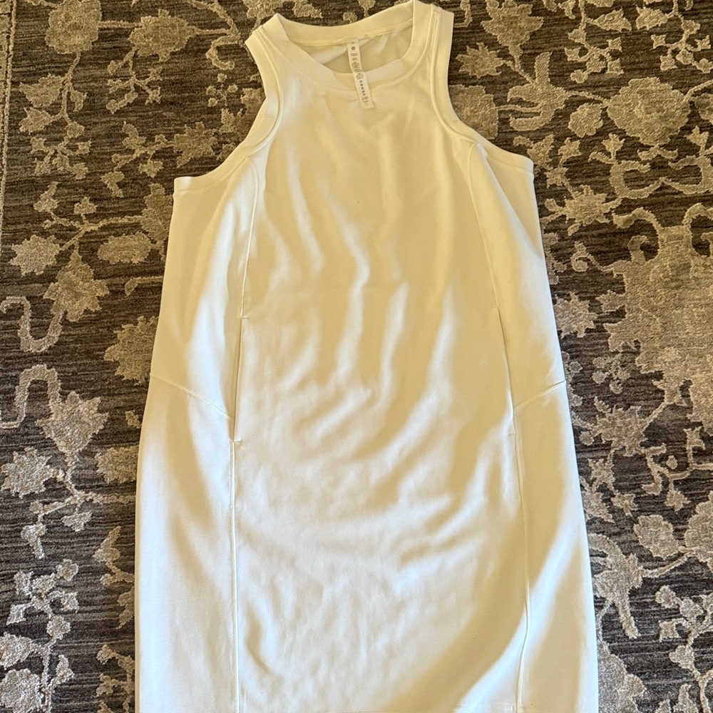 Lululemon softstream Sleeveless cream Dress